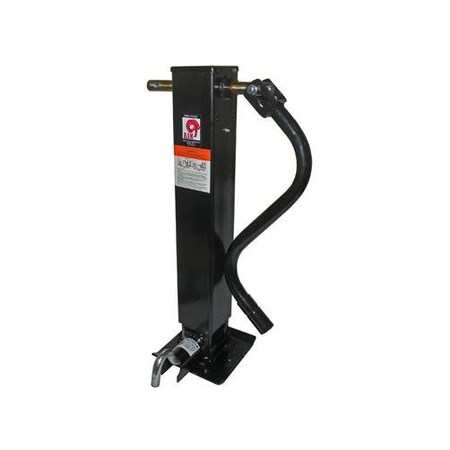Redneck Trailer Supplies Dropleg Jack, 438Square, 15,000Lb, Sidewind, Front Pin, 2 Speed, Spring Loaded, WHandle, Ram 266013